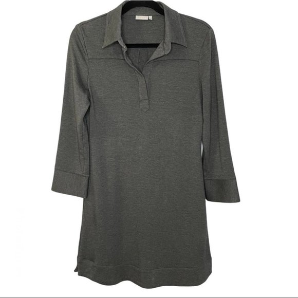 Ellie Kai Dresses & Skirts - Ellie Kai Brooke Short Dress Charcoal Grey ¾ Sleeve
